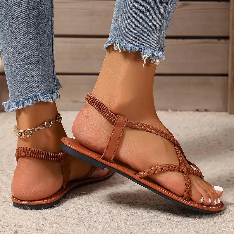 Joanna - Women's Spring Geflochtene Flache Sandals