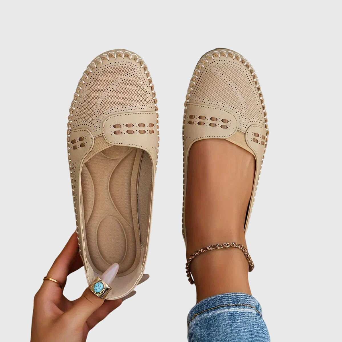 Mandy - Women's Spring Perforierte Casual Loafers