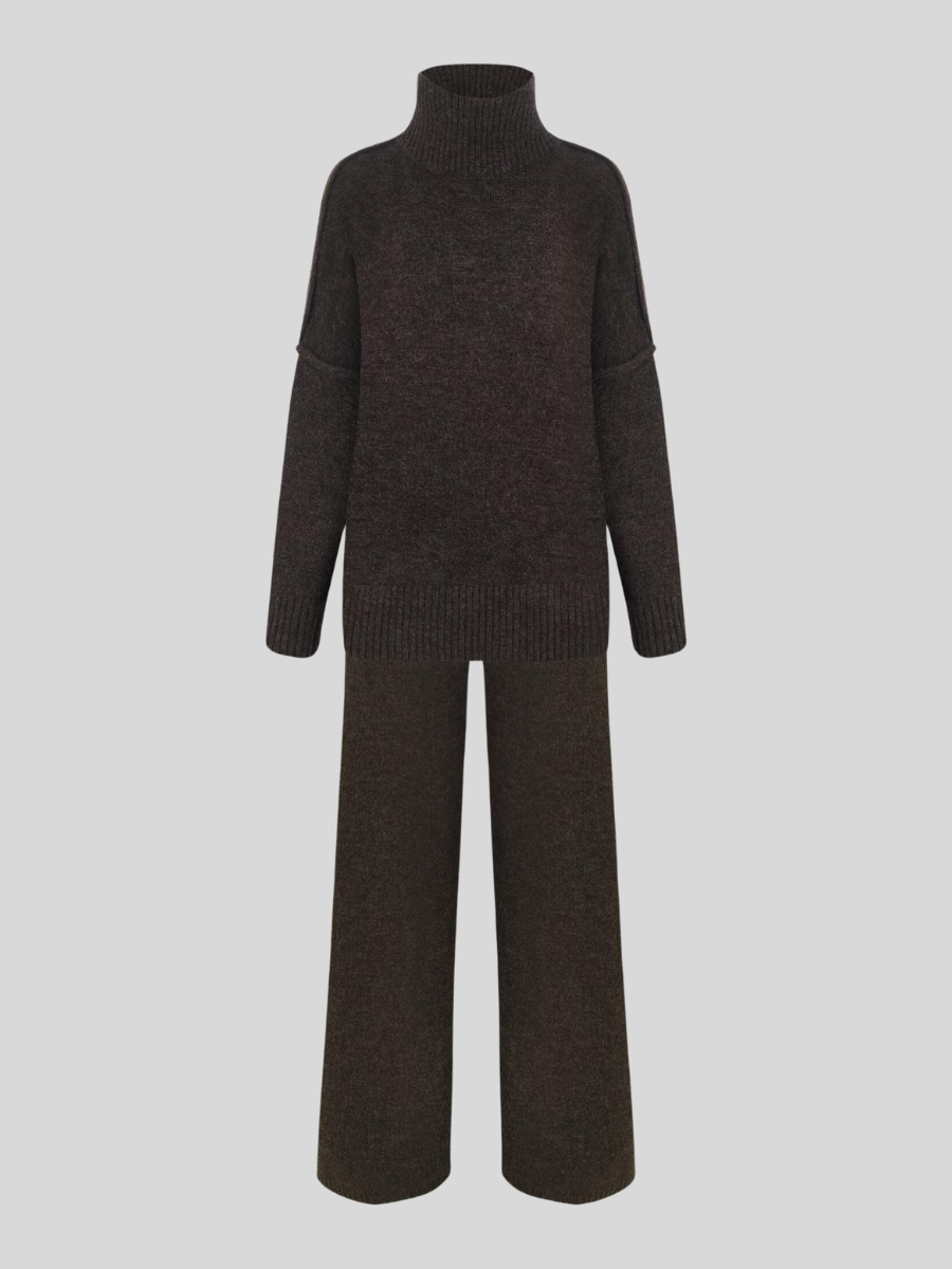 Eva - Women's Cosy Oversize Knit Sweater Lounge-Set