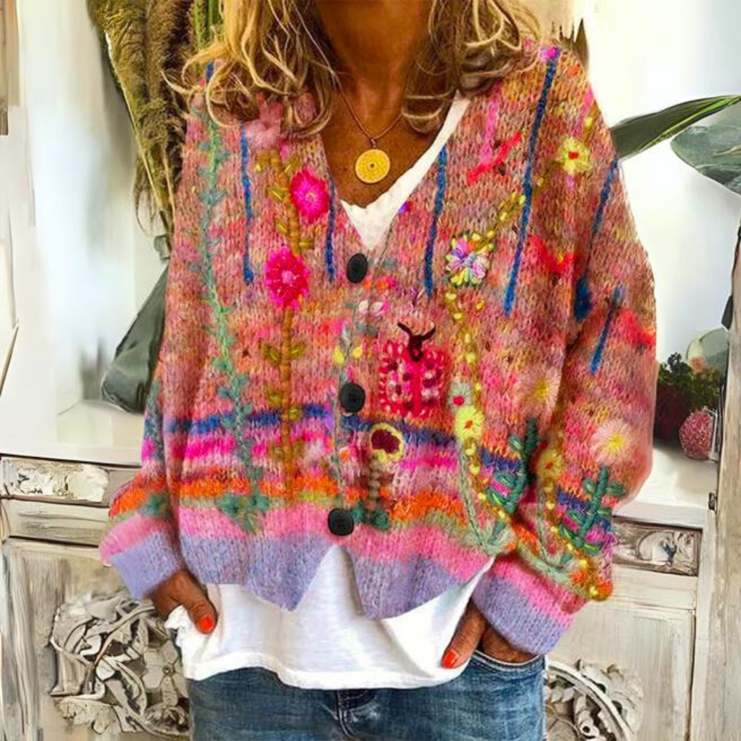 Avery - Kuscheliger farbenfroher Sweater