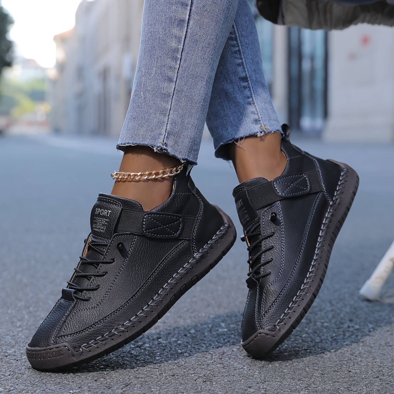 Amelia - Women's Casual Lace-Up Platform-Sneaker