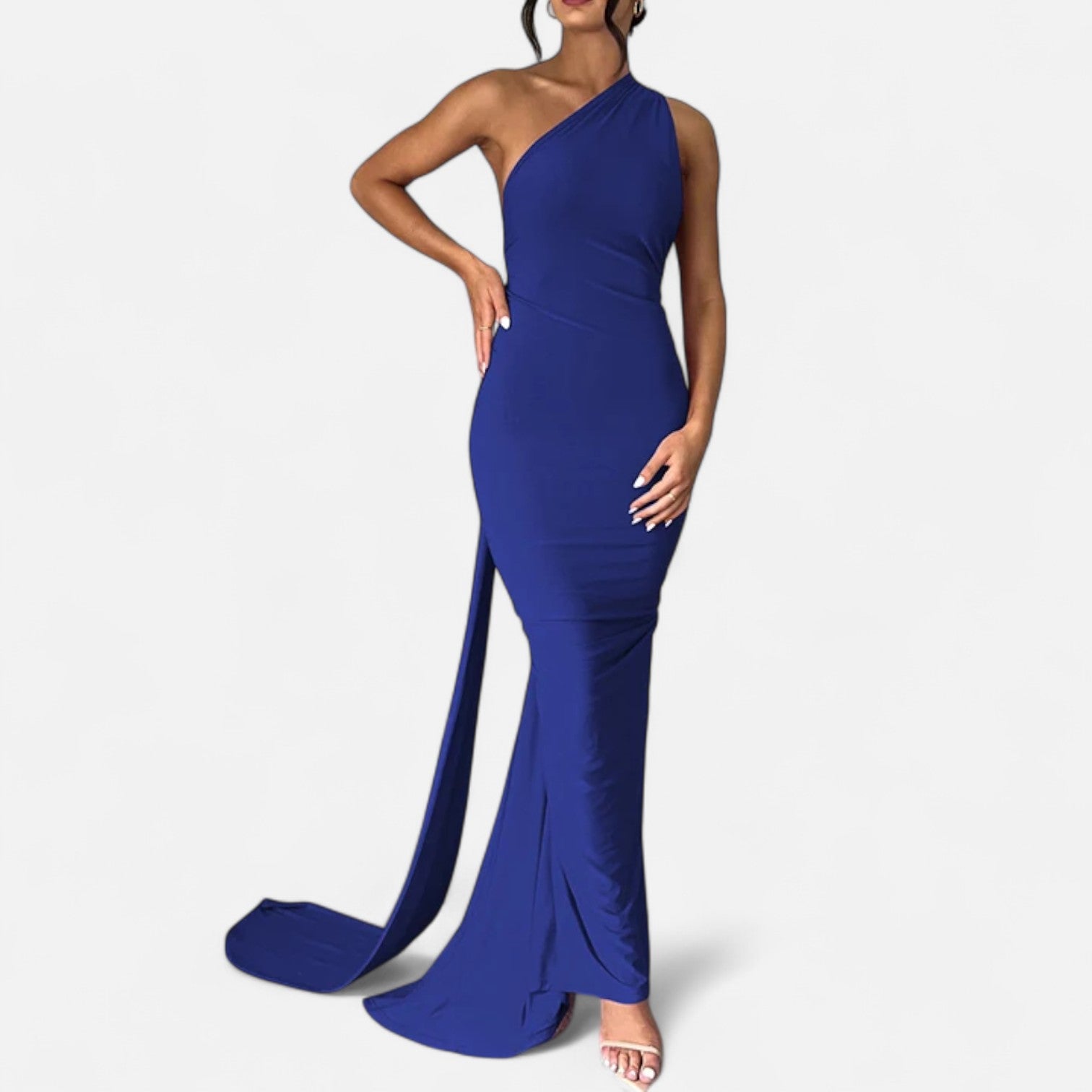 Diane - Women's Maxi Dress with a-Schulter-Halterneck