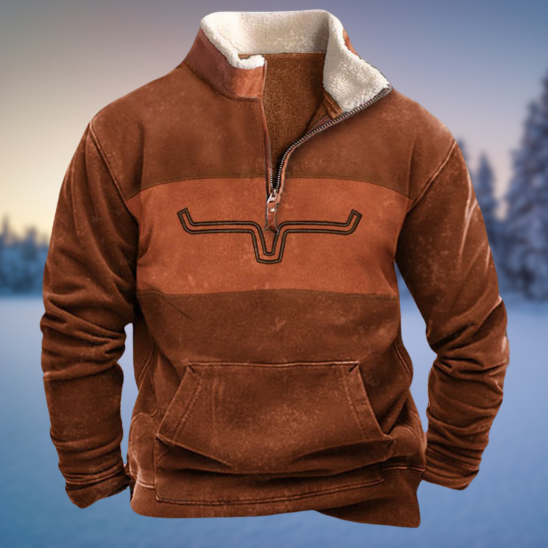 Riley - Men's Casual Spring Sweater with Halb-Zip