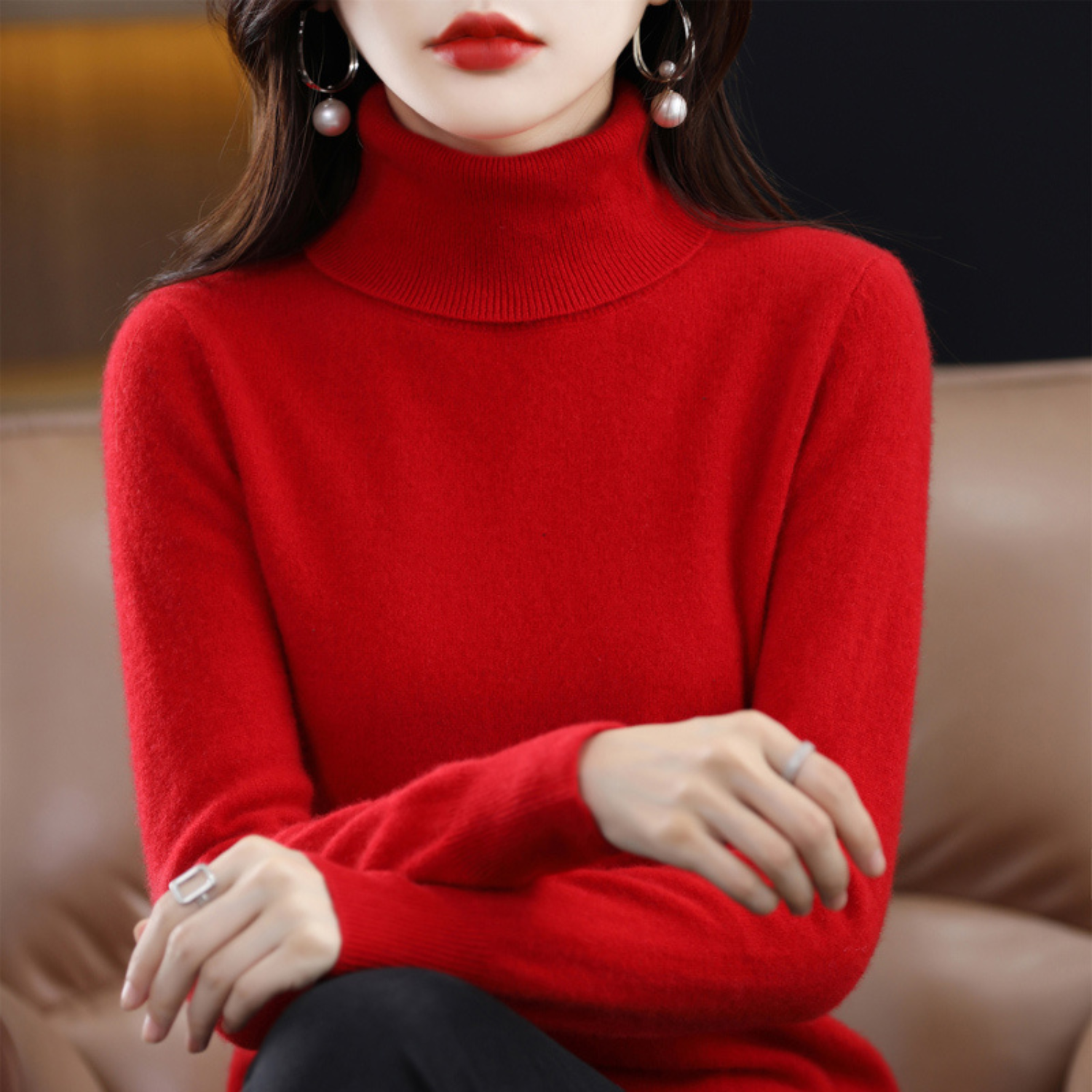 Blake - Women's Spring Classic Turtleneck Sweater