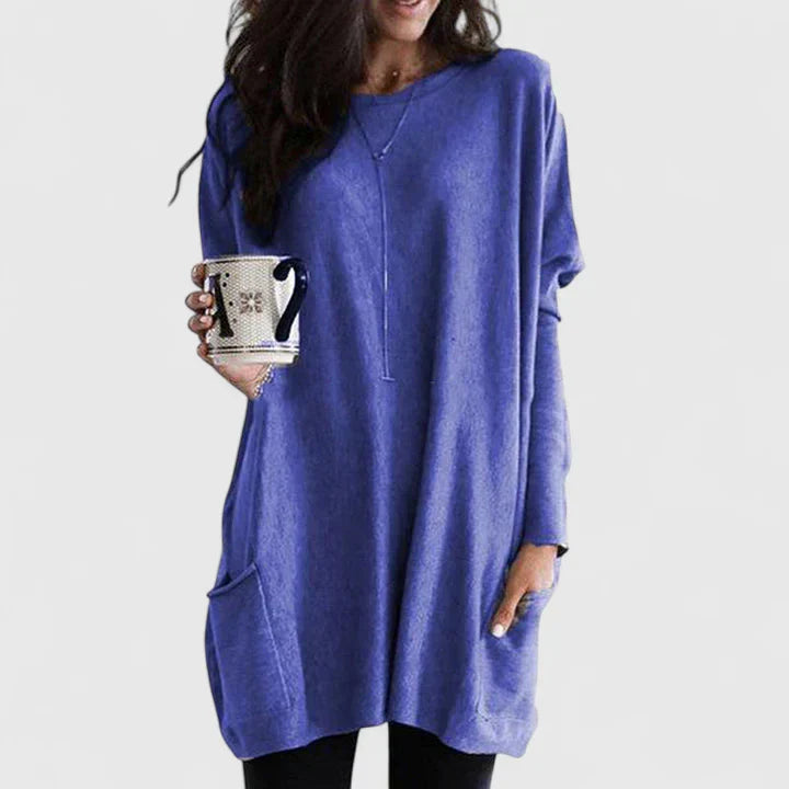 Emma - Women's Casual Tunic Dress with Long Sleeves