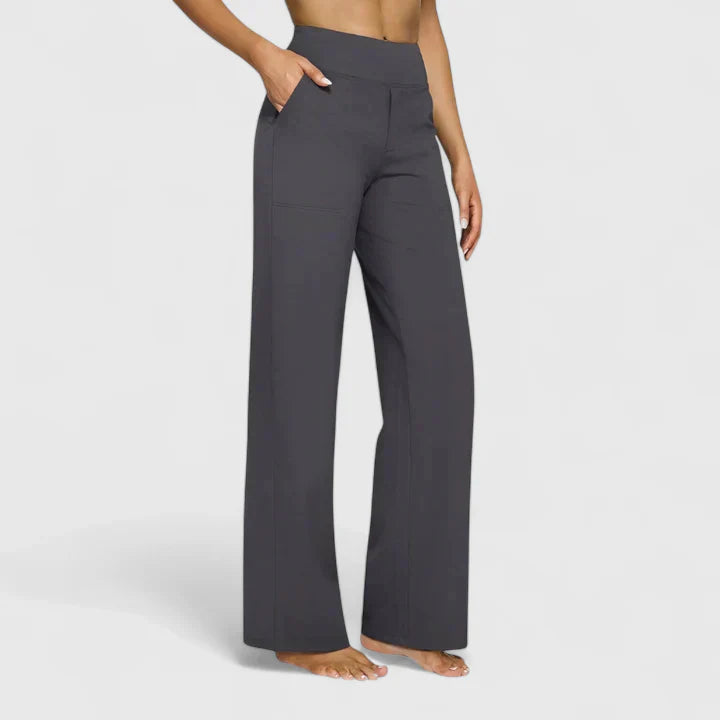 Deborah - Women's Wide Lounge-Trousers with Stretchbund
