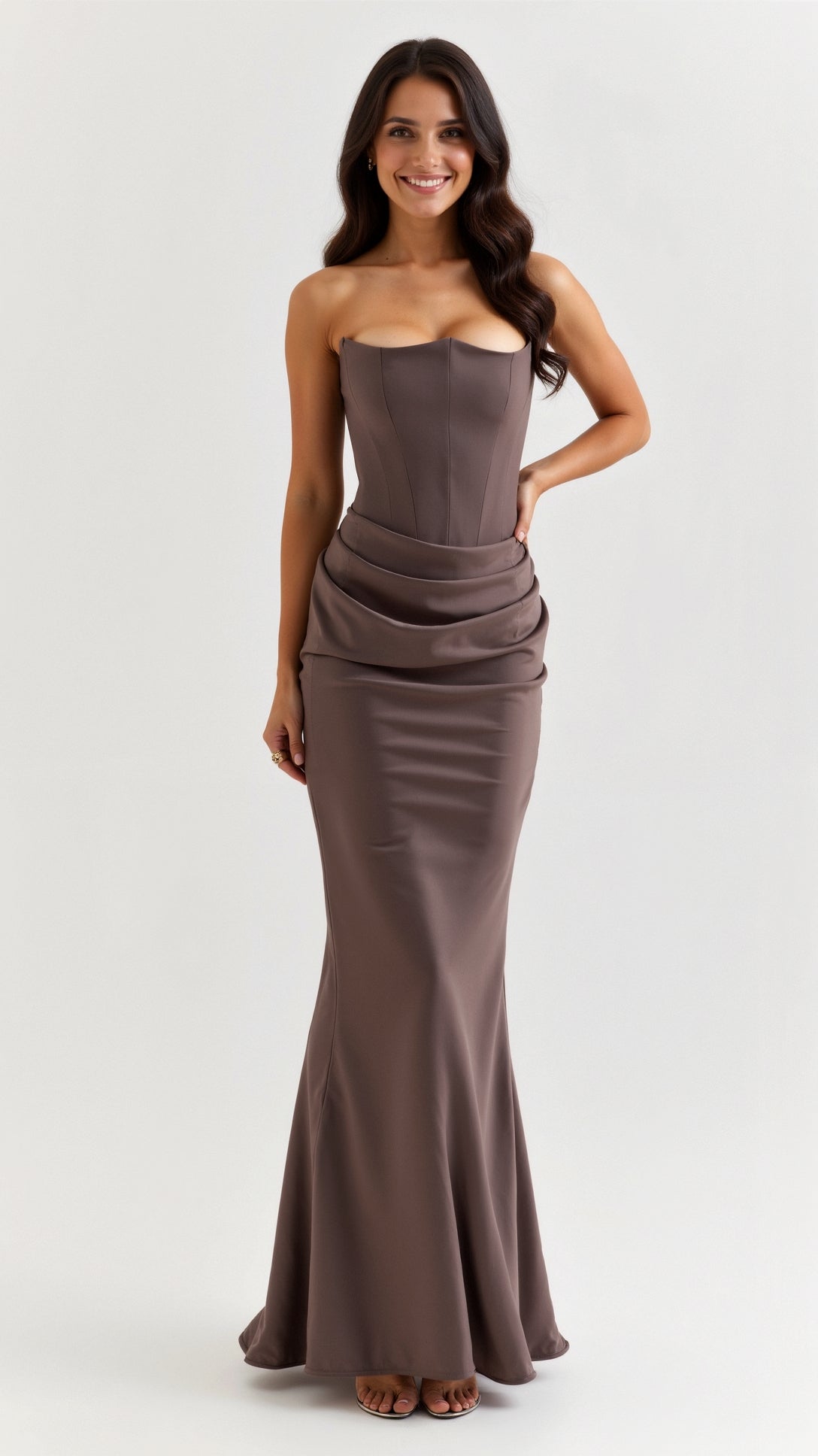 Valerie - Women's Wedding Guest Column Maxi Dress