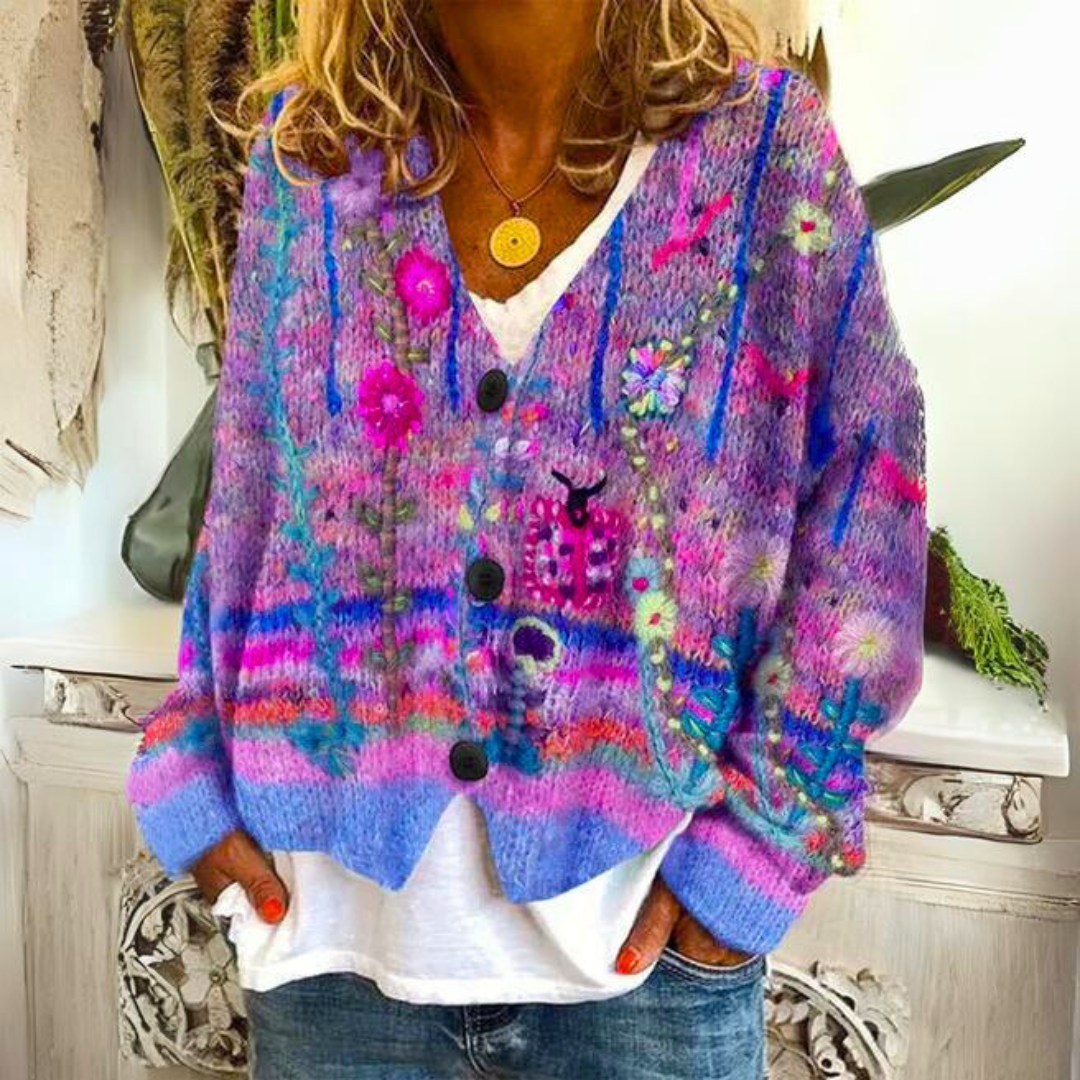 Avery - Kuscheliger farbenfroher Sweater