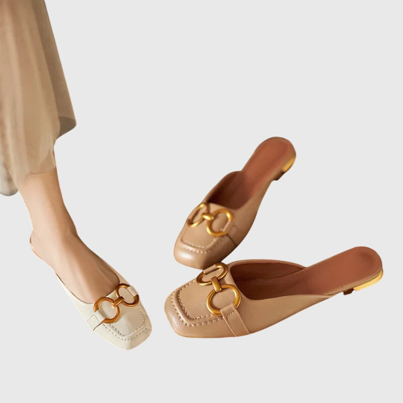 Blake - Women's Slip-On Sandals with Schnallendesign