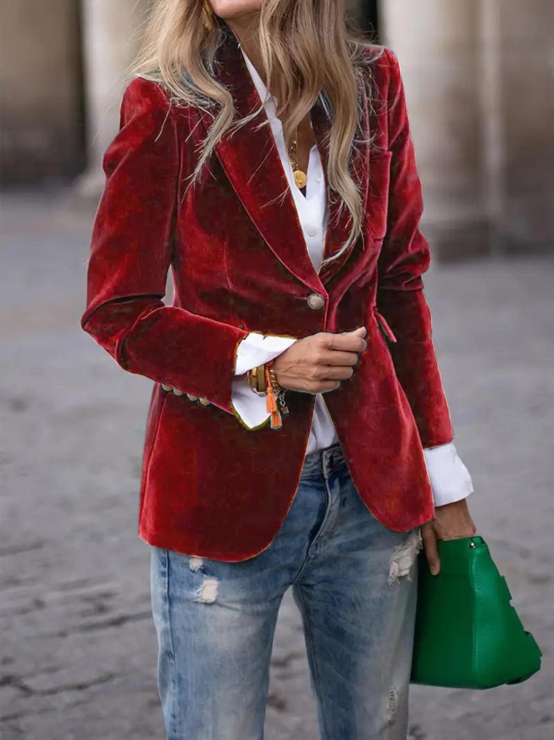 Judith - Women's Classic Blazer with a-Button-Verschluss