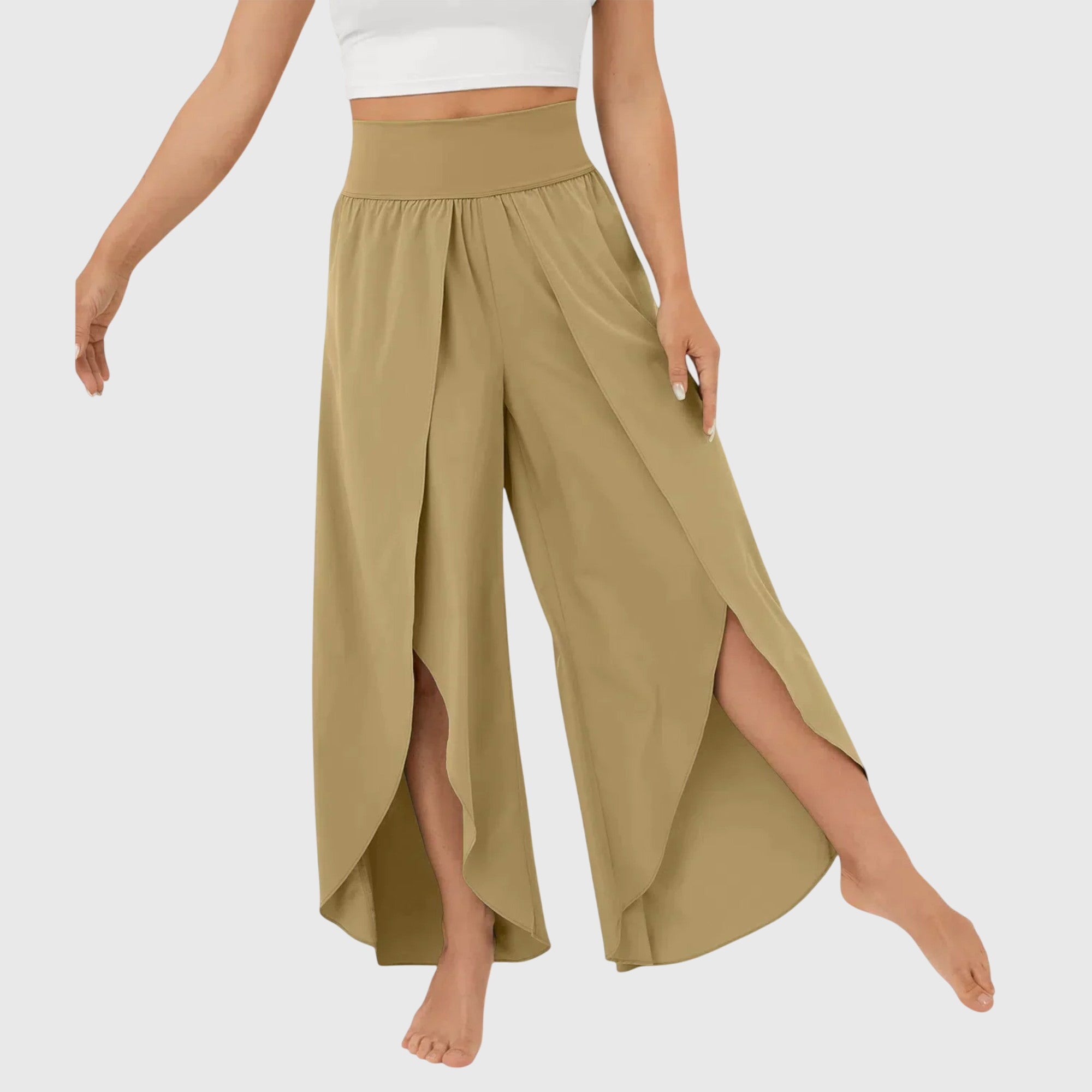 Pamela - Women's Wide geschnittene Boho-Trousers with Schlitzdesign