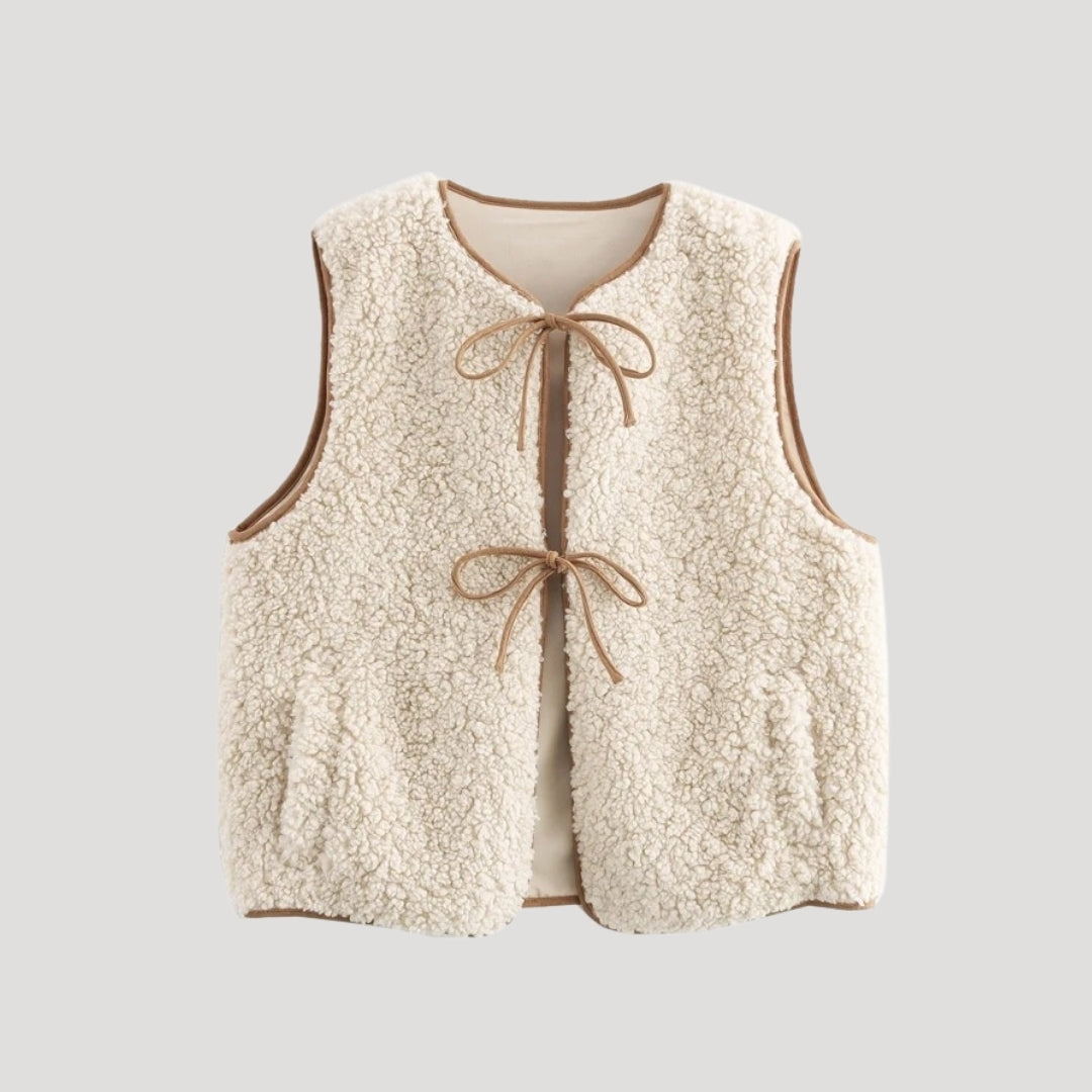 Jean - Women's Spring Vest with Tie vorne