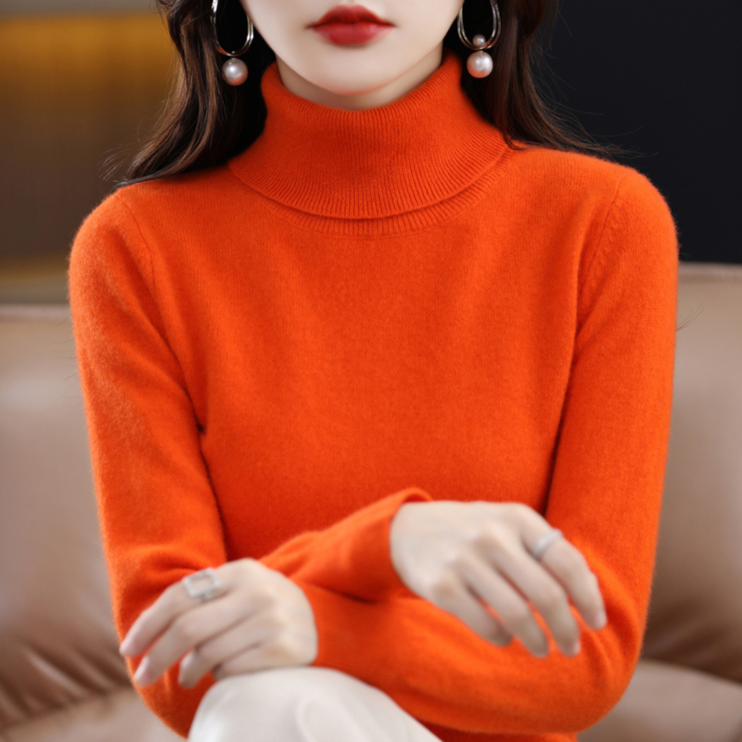 Blake - Women's Spring Classic Turtleneck Sweater