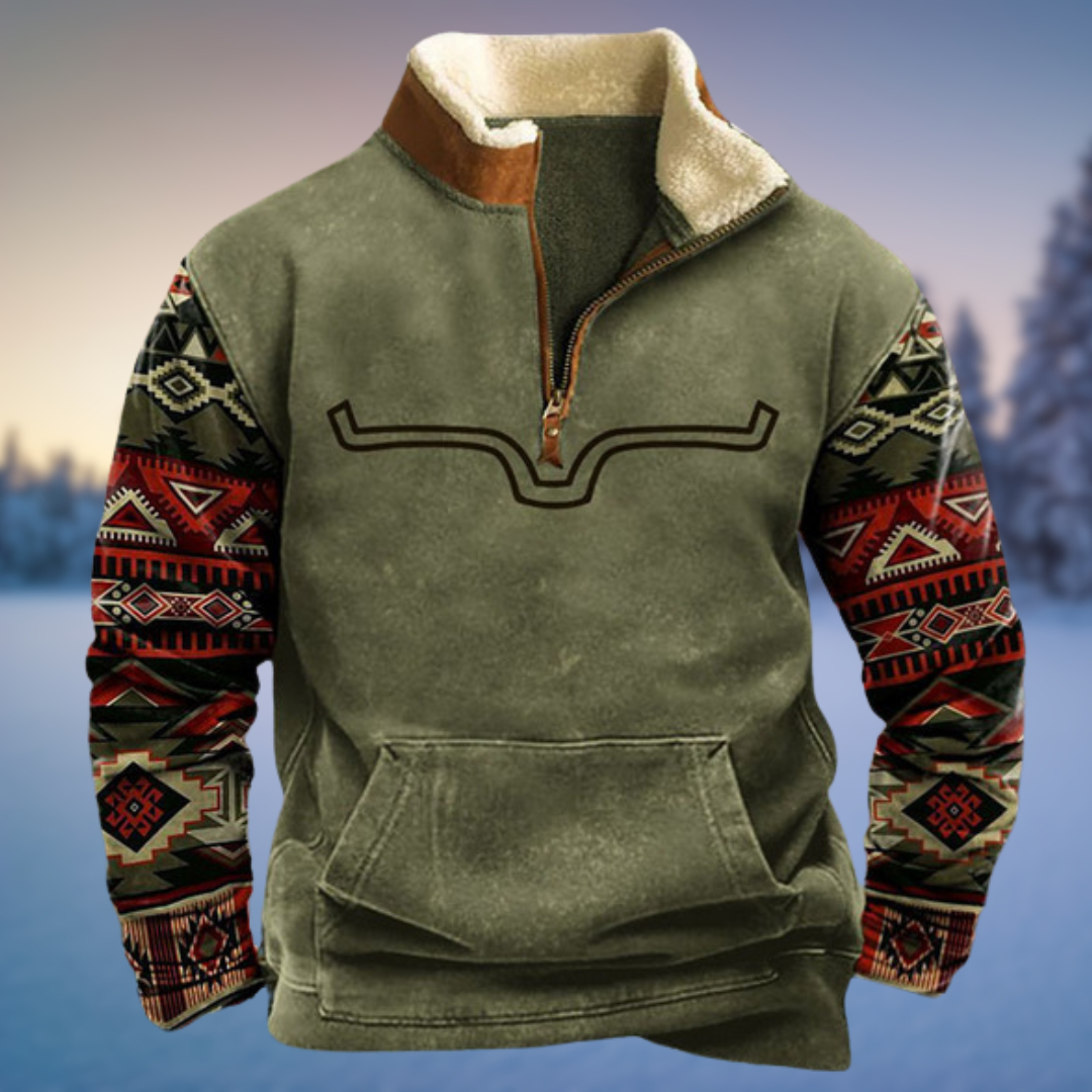 Riley - Men's Casual Spring Sweater with Halb-Zip