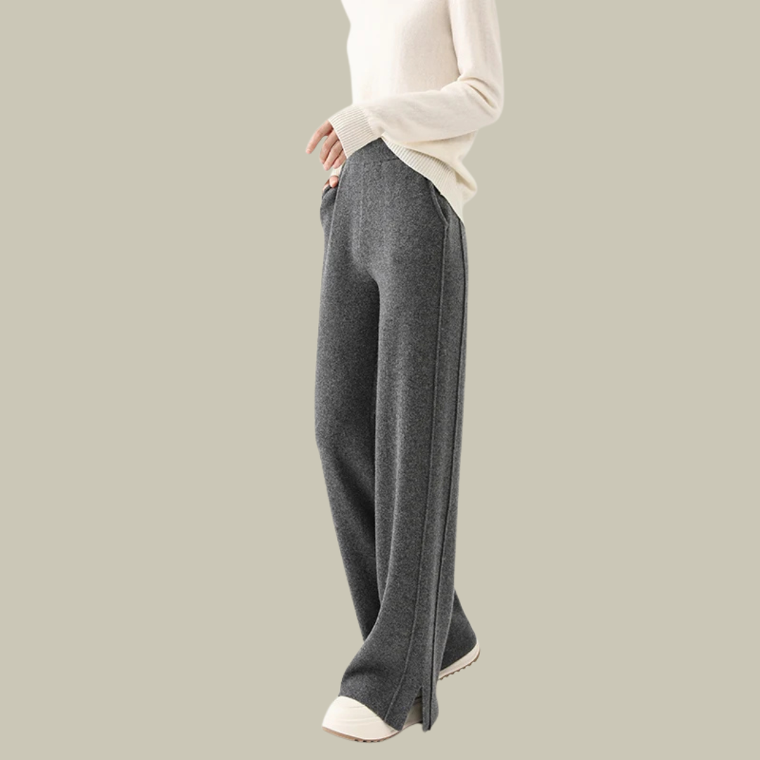 Freya - Relaxed Geschnittene Strickhose for Women's