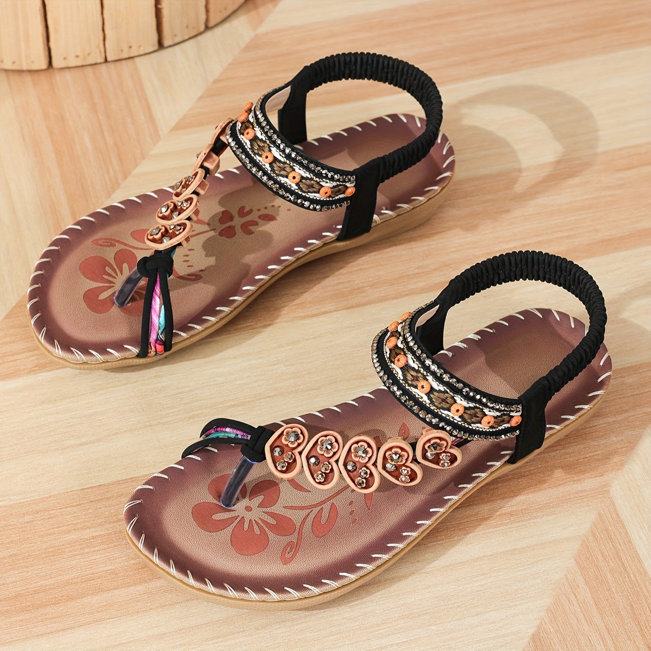 Caitlin - Women's Summer Floral Strap Flache Casual Shoes