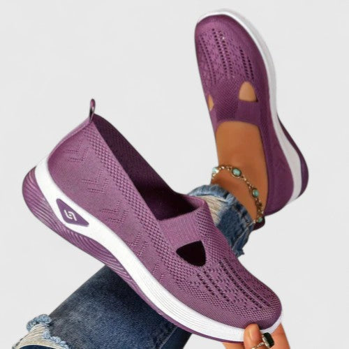 Donna - Women's Slip-On Breathable Mesh-Walking-Sneaker
