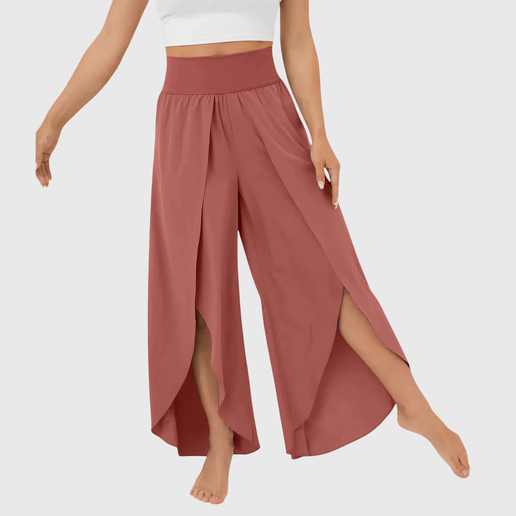 Pamela - Women's Wide geschnittene Boho-Trousers with Schlitzdesign
