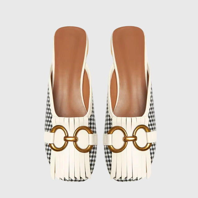 Blake - Women's Slip-On Sandals with Schnallendesign