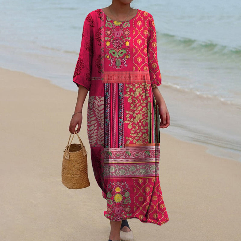 Susan - Women's Summer Ethnisches Boho Maxi Dress