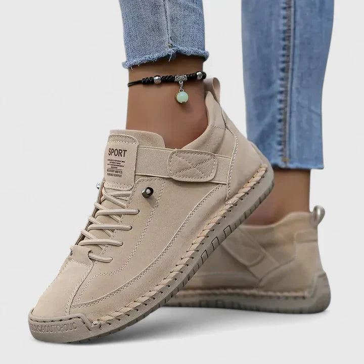 Rachel - Women's Relaxed Chic Comfortable Lace-Up Sneakers