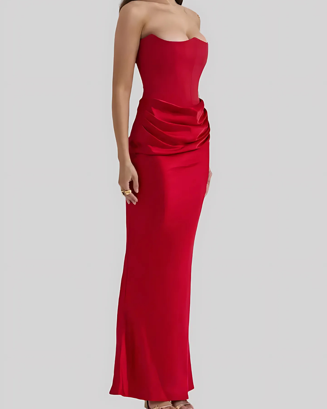 Ruby - Drapiertes Maxi Dress for Wedding Guests Women's