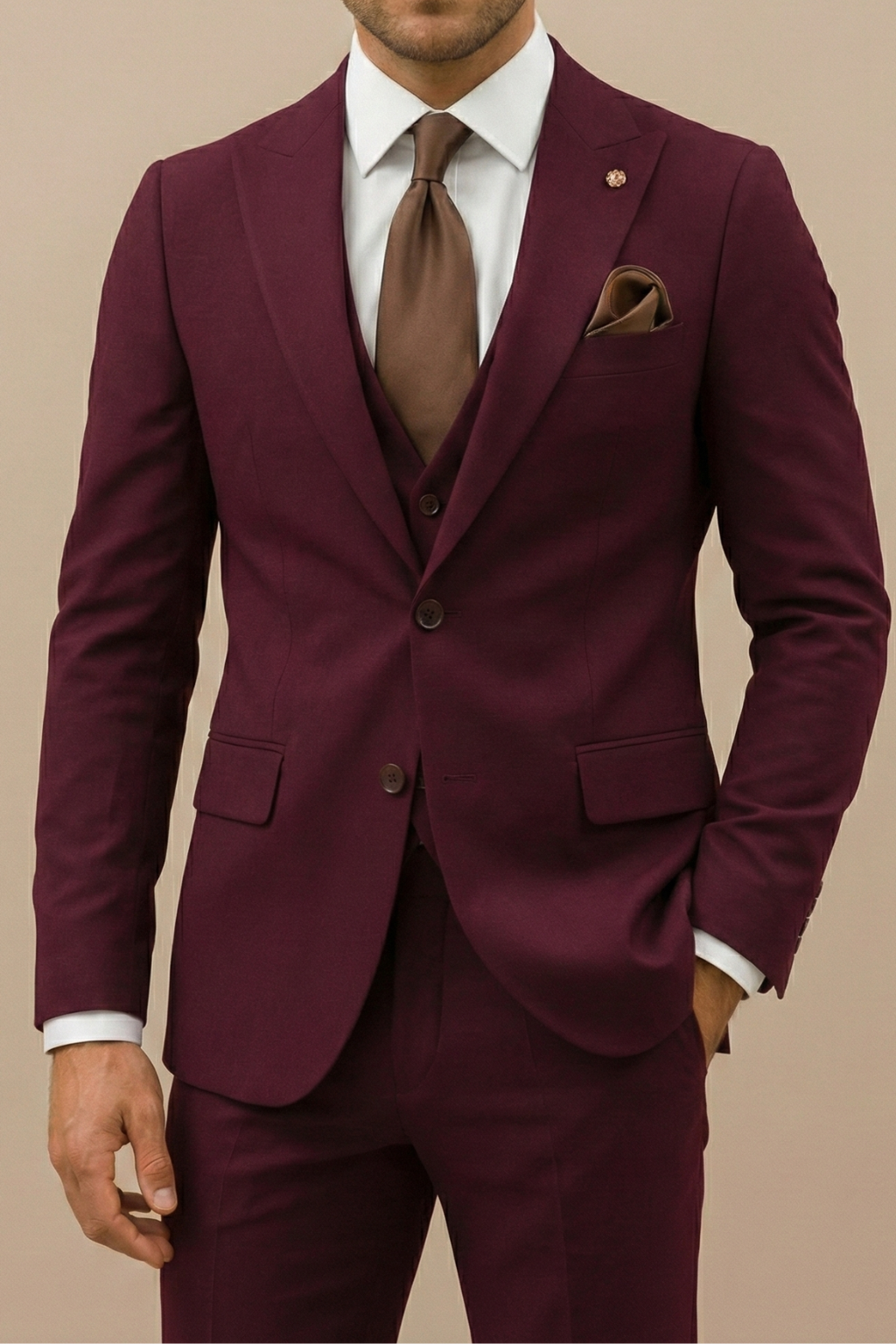 Casey - Men's Spring Modern Three-Piece Suit Set