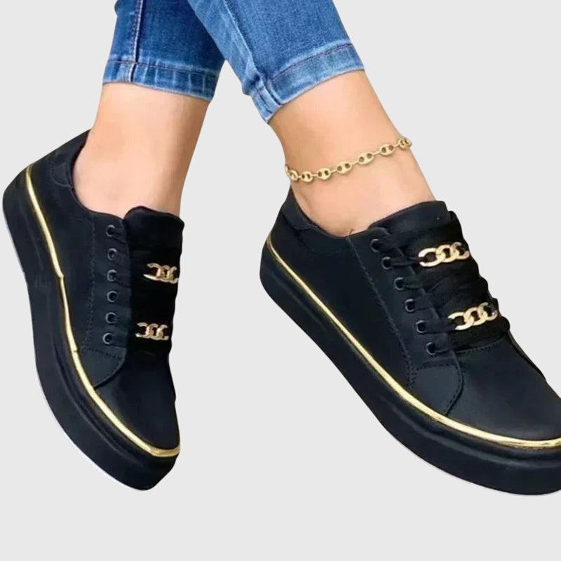 Lily - Women's Spring Casual Samt Lace-Up Sneakers