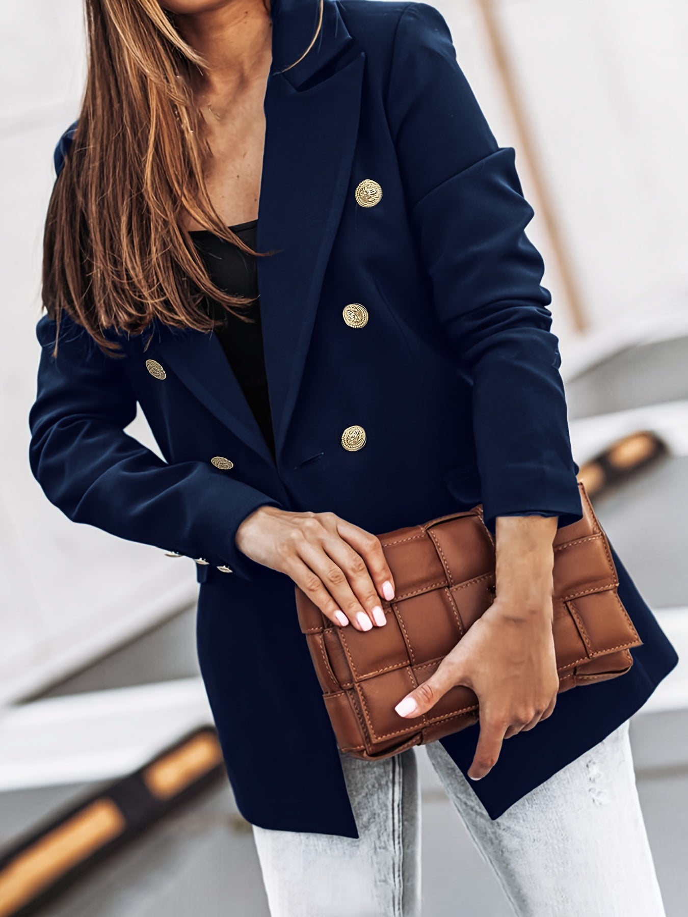 Lauren - Women's Casual-Office Blazer with Doppelknopfleiste
