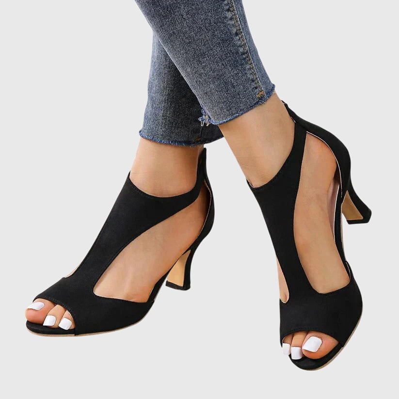 Helen - Women's Spring Cutout Sandals with Open Zehenpartie