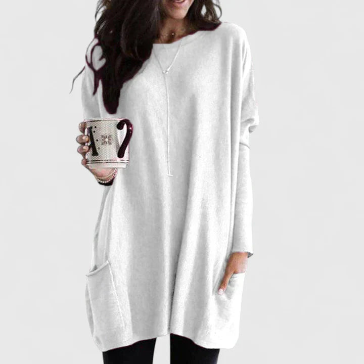 Emma - Women's Casual Tunic Dress with Long Sleeves