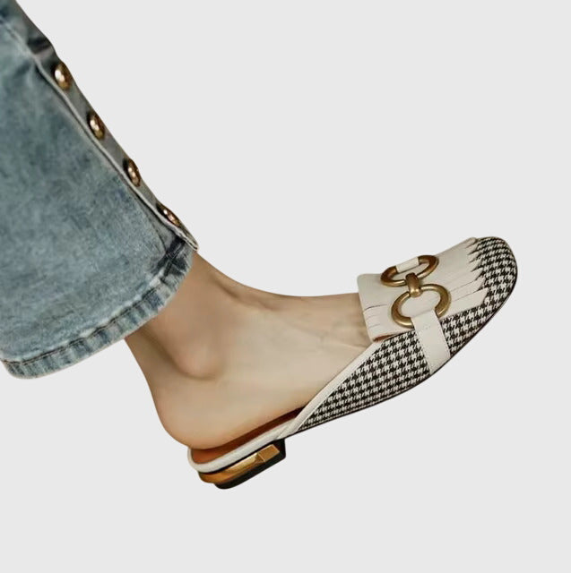 Blake - Women's Slip-On Sandals with Schnallendesign