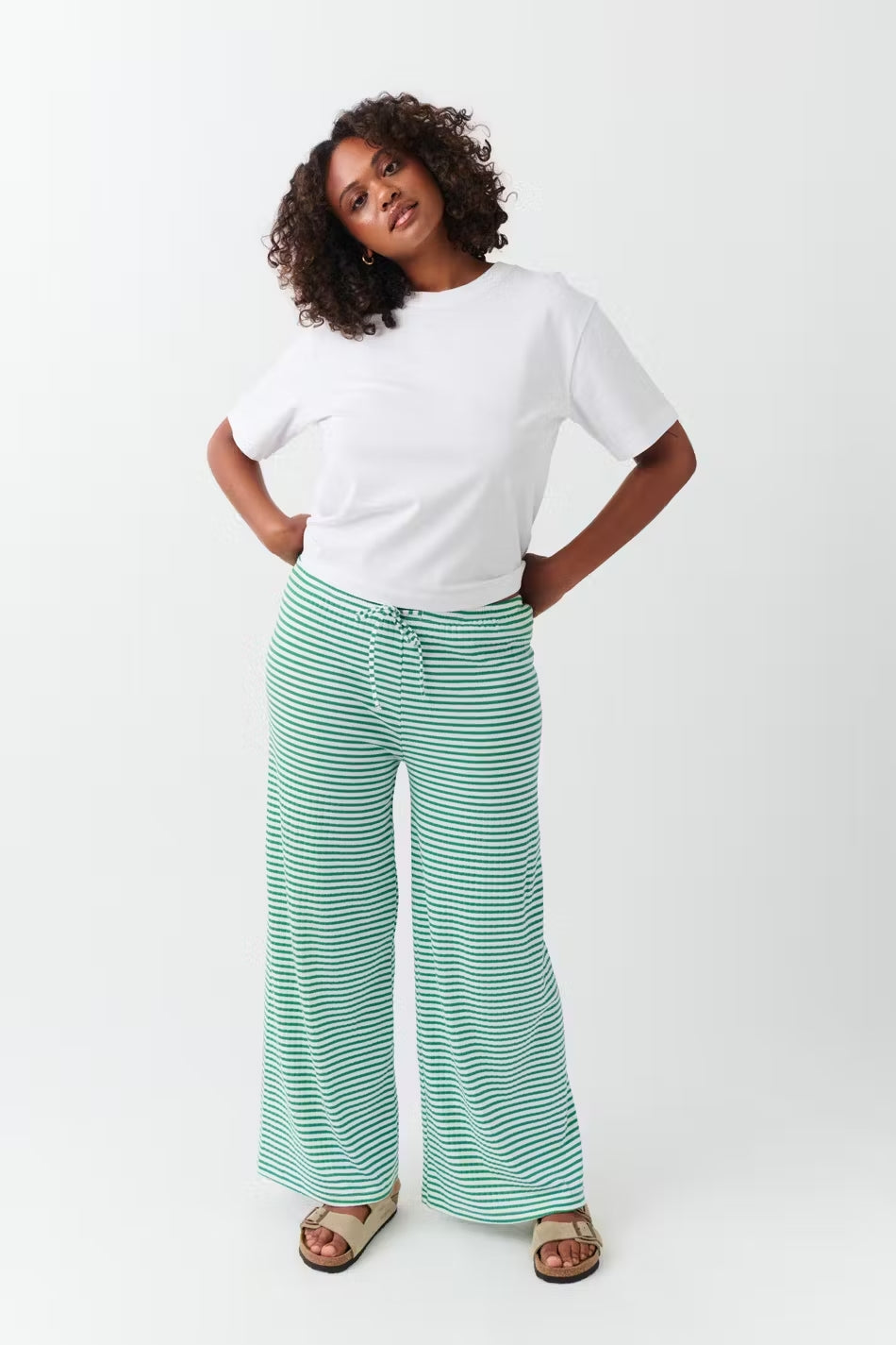 Florence - Women's Spring-Gestreifte Relaxed-Trousers