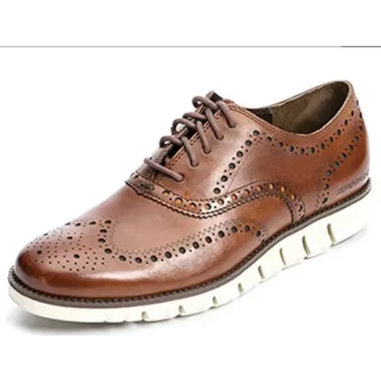 Henry - Men's Brogue-Lace-Up Shoes with Wingtip