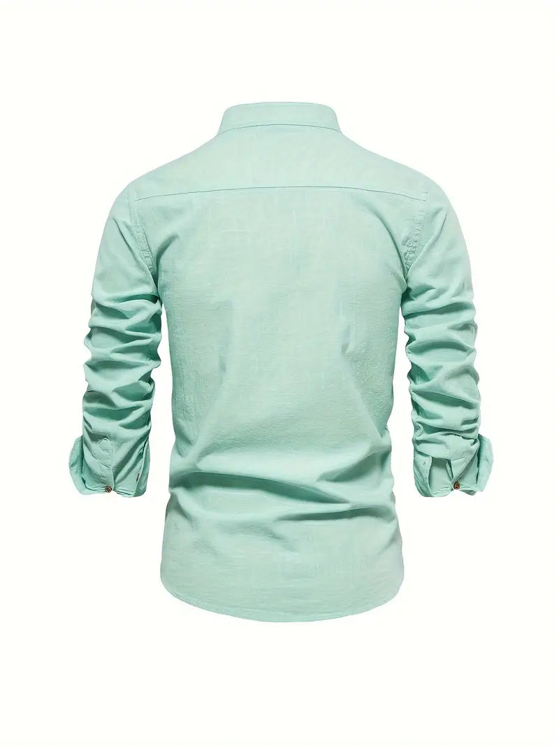 Laura - Men's Spring Casual Shirt with Buttons