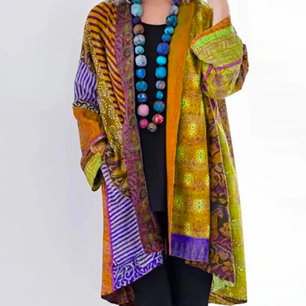 Zoe - Women's Relaxed geschnittene Boho-Cardigan in Duster-Length