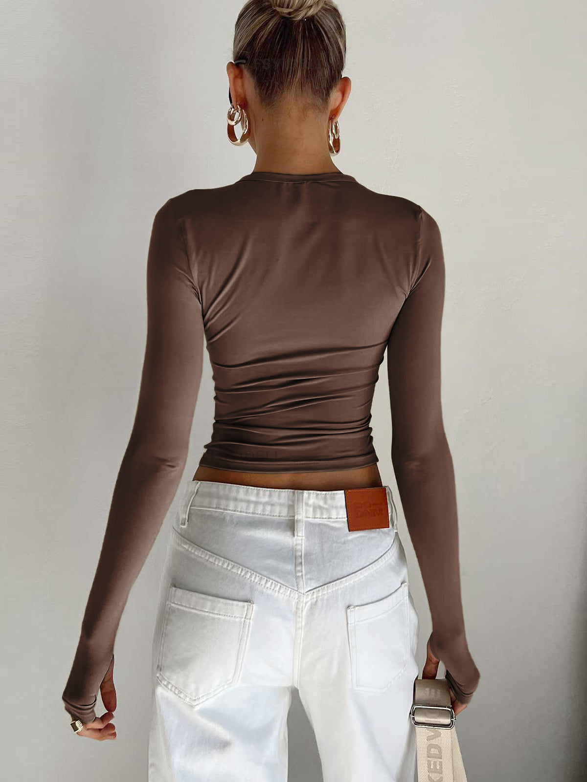 Alice - Women's Summer Long Sleeve Crop Top