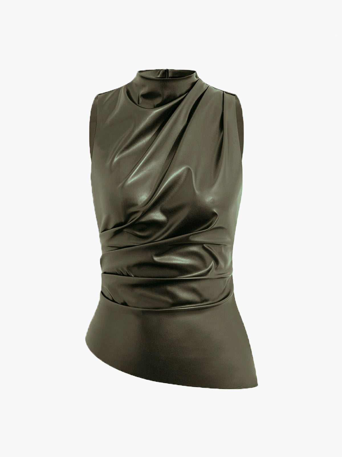 Eliza - Women's Summer Sleeveless Chic Top with High Collar