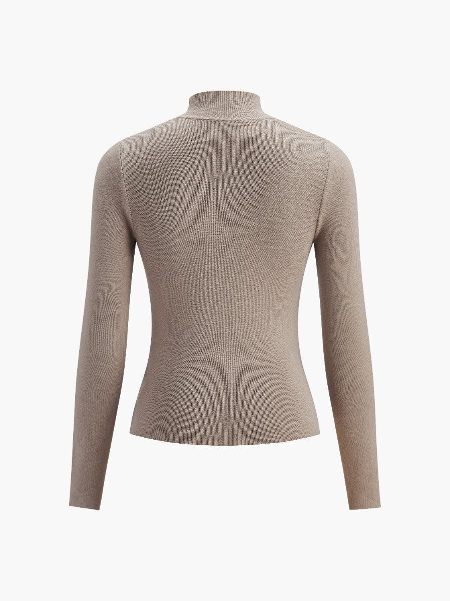 Phoebe - Women's Spring Comfortable Mock-Neck Top