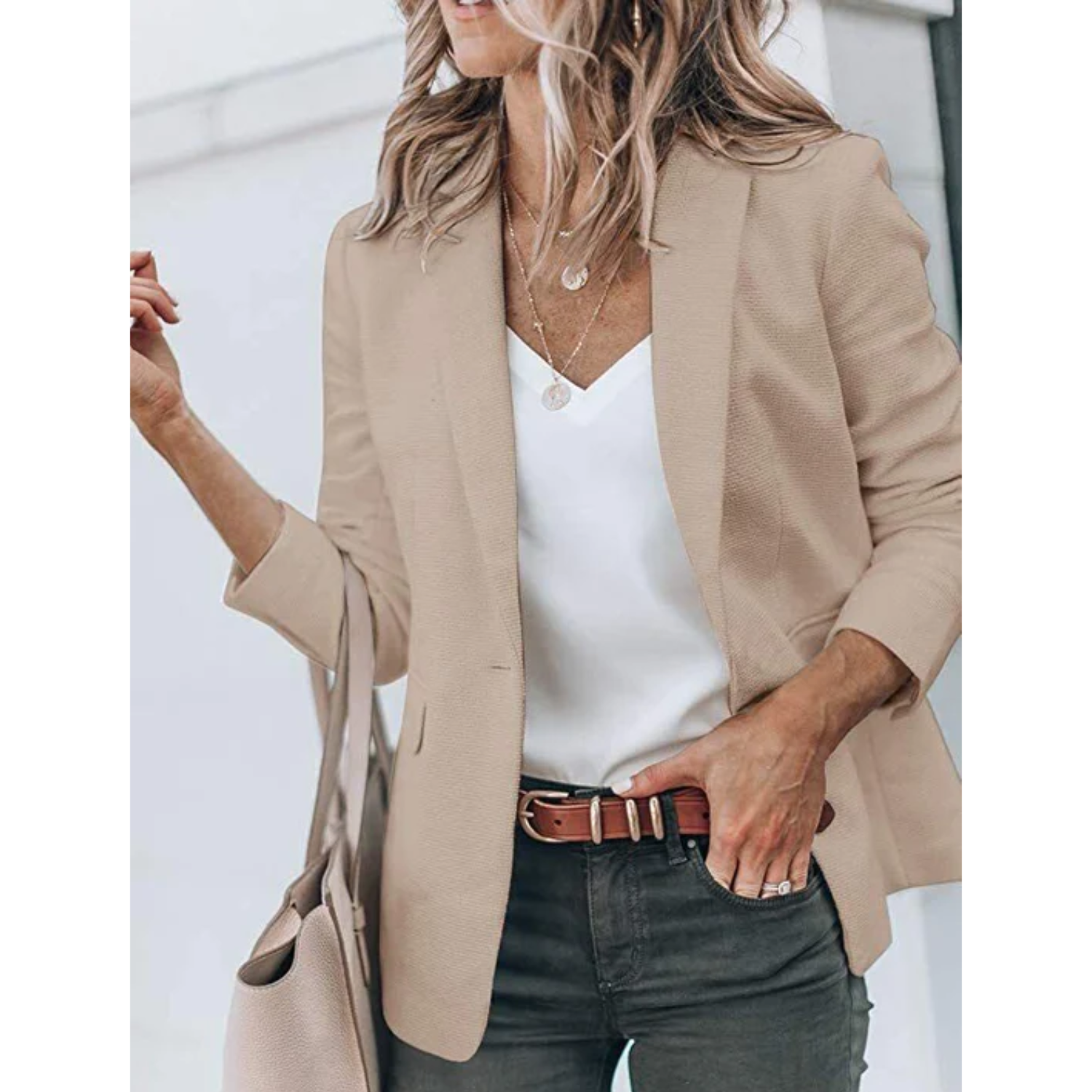 Reese - Women's Casual-Office Blazer with offenem Cut