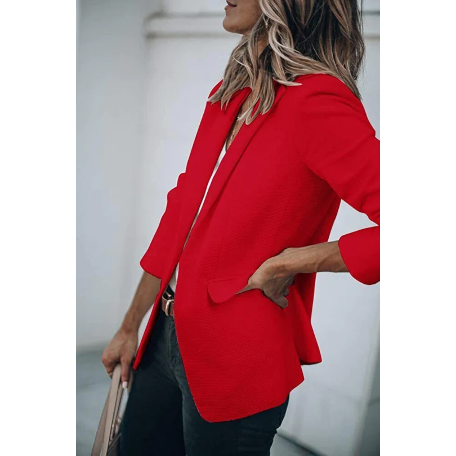 Reese - Women's Casual-Office Blazer with offenem Cut
