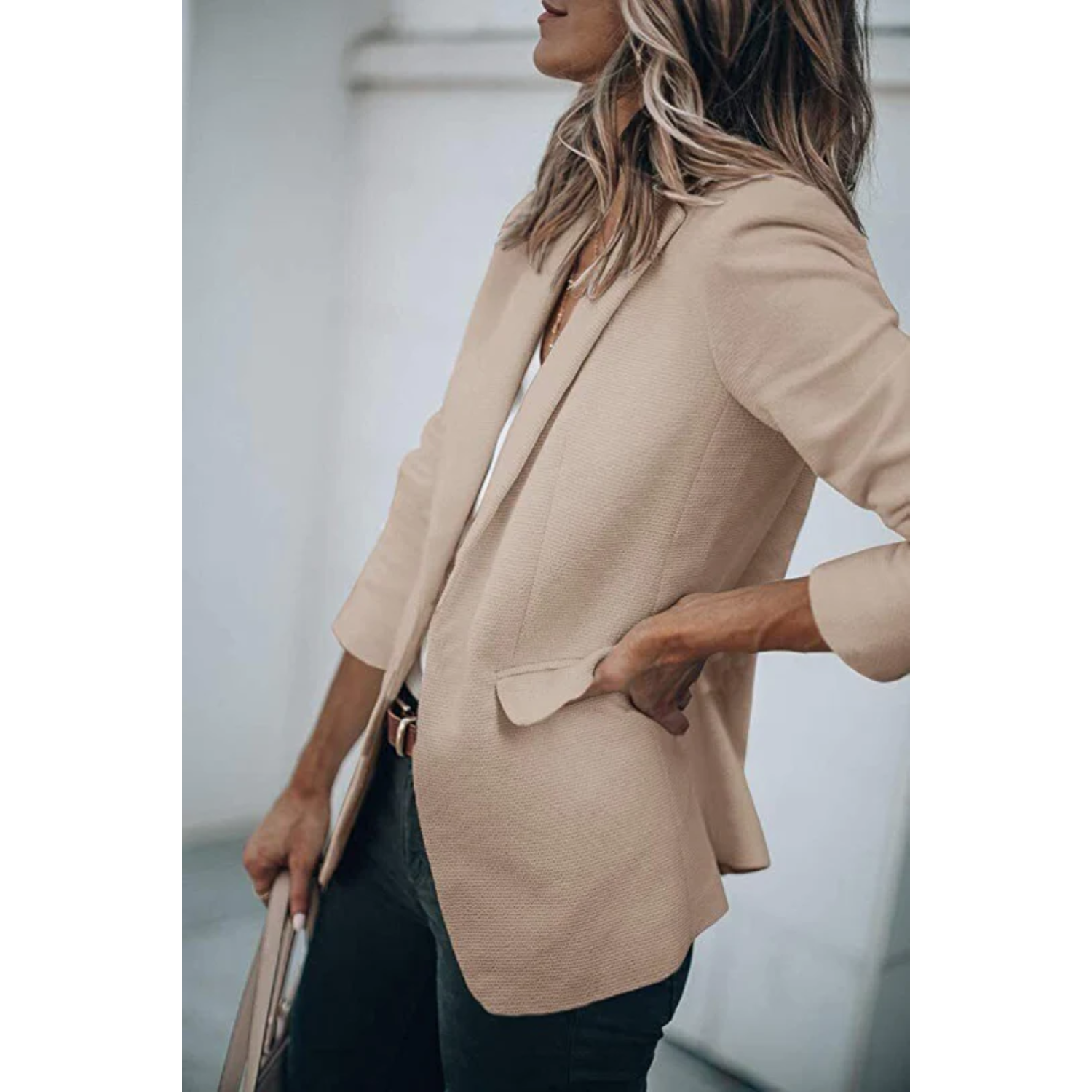 Reese - Women's Casual-Office Blazer with offenem Cut