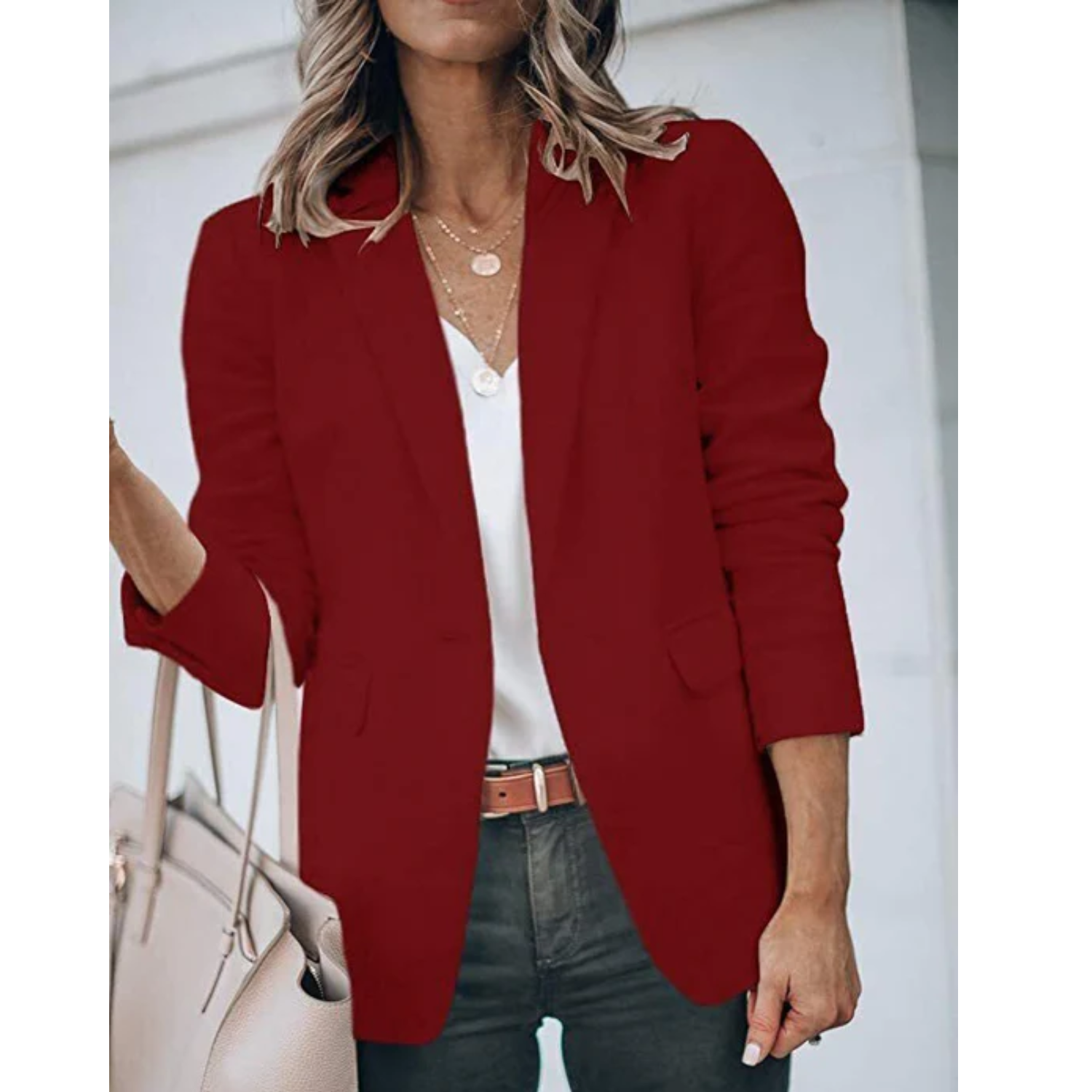 Reese - Women's Casual-Office Blazer with offenem Cut