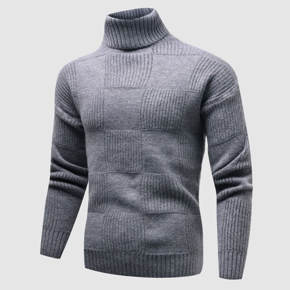 Isla - Men's Spring Form-Fitting Turtleneck Sweater