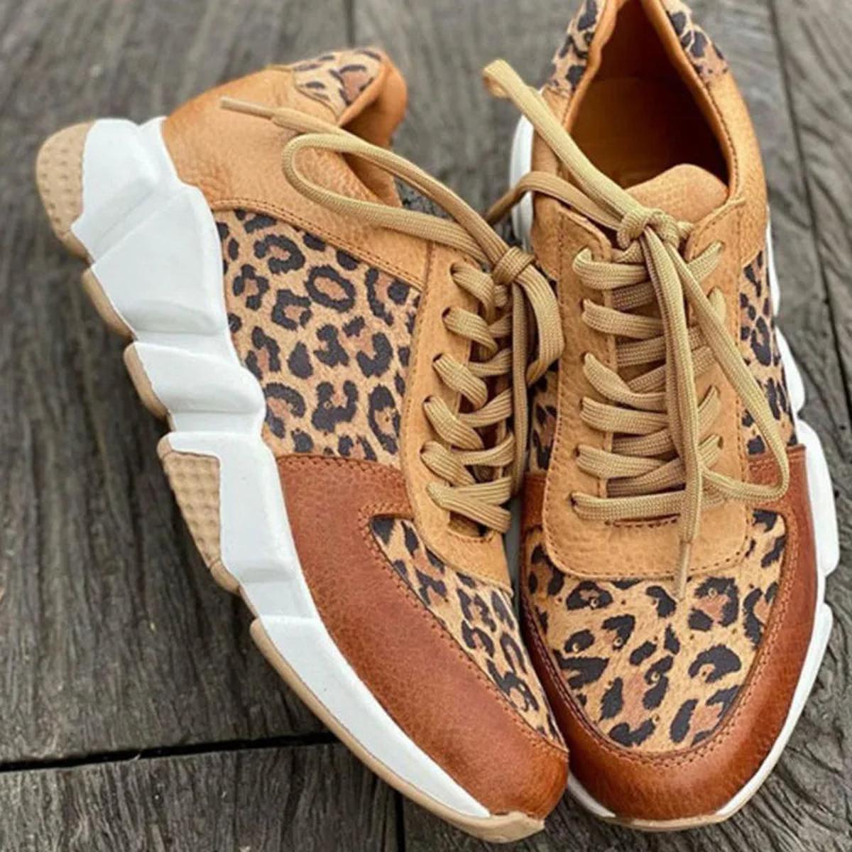 Rosie - Women's Modische Chunky-Print-Sneaker