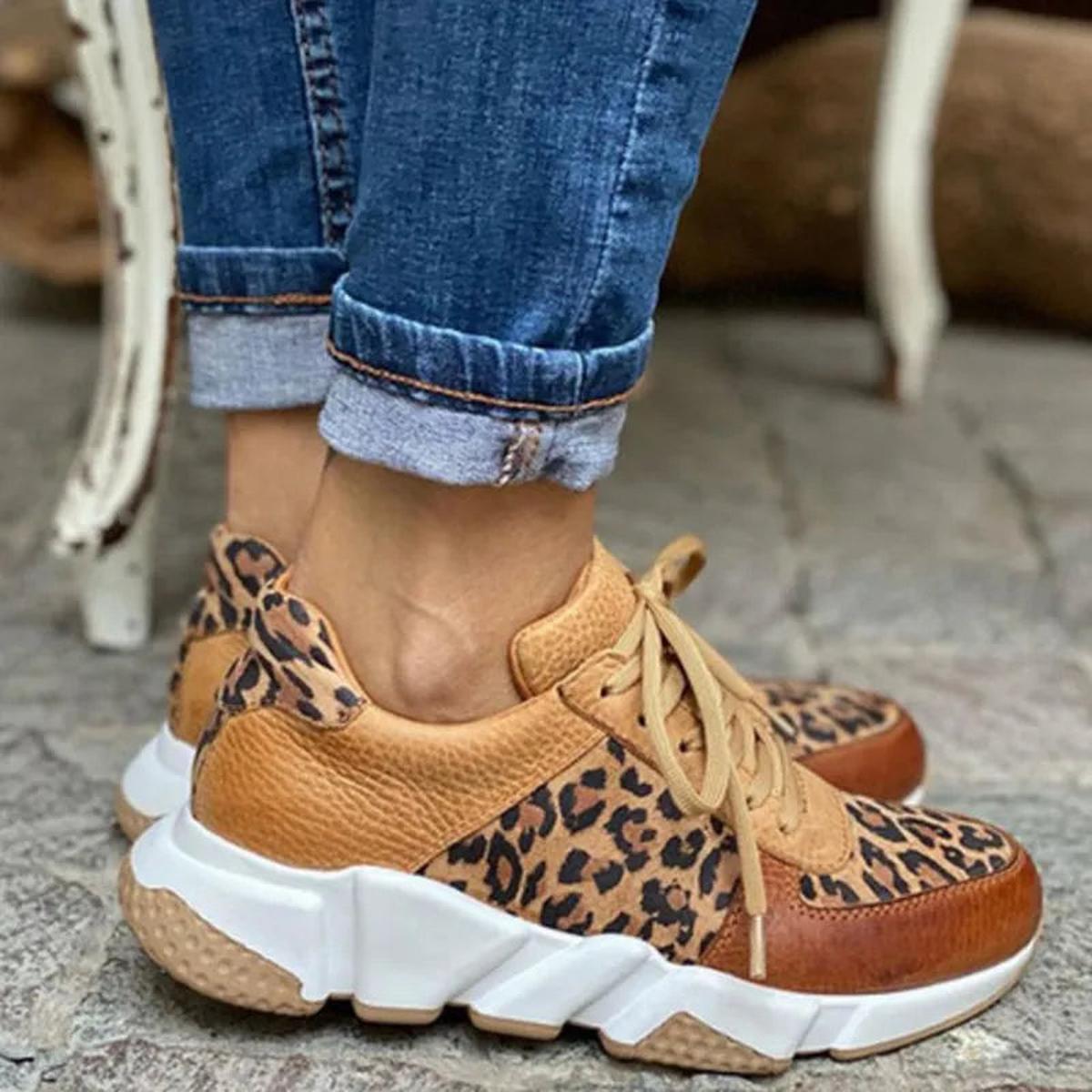 Rosie - Women's Modische Chunky-Print-Sneaker