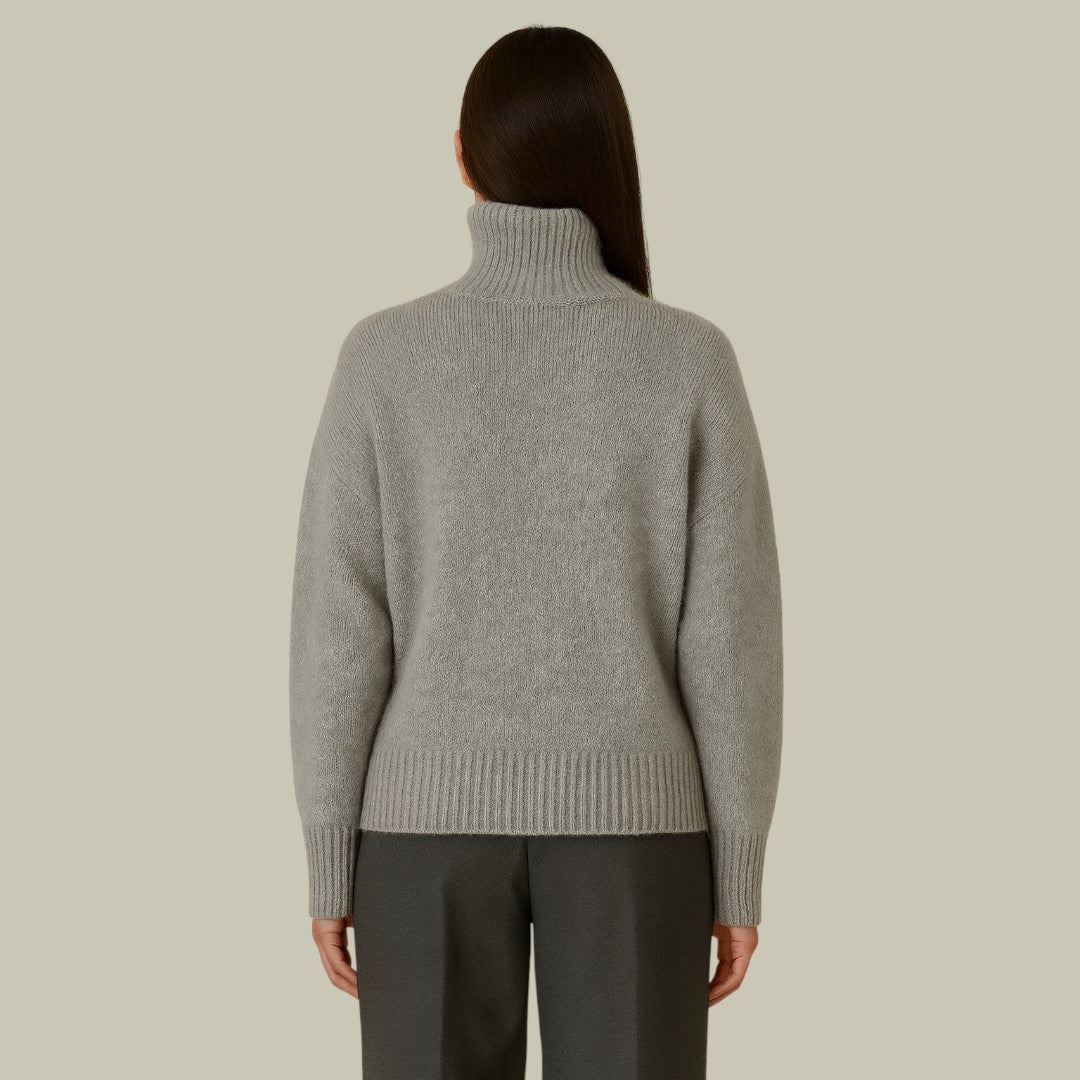 Gillian - Women's Turtleneck Sweater aus Merinowolle