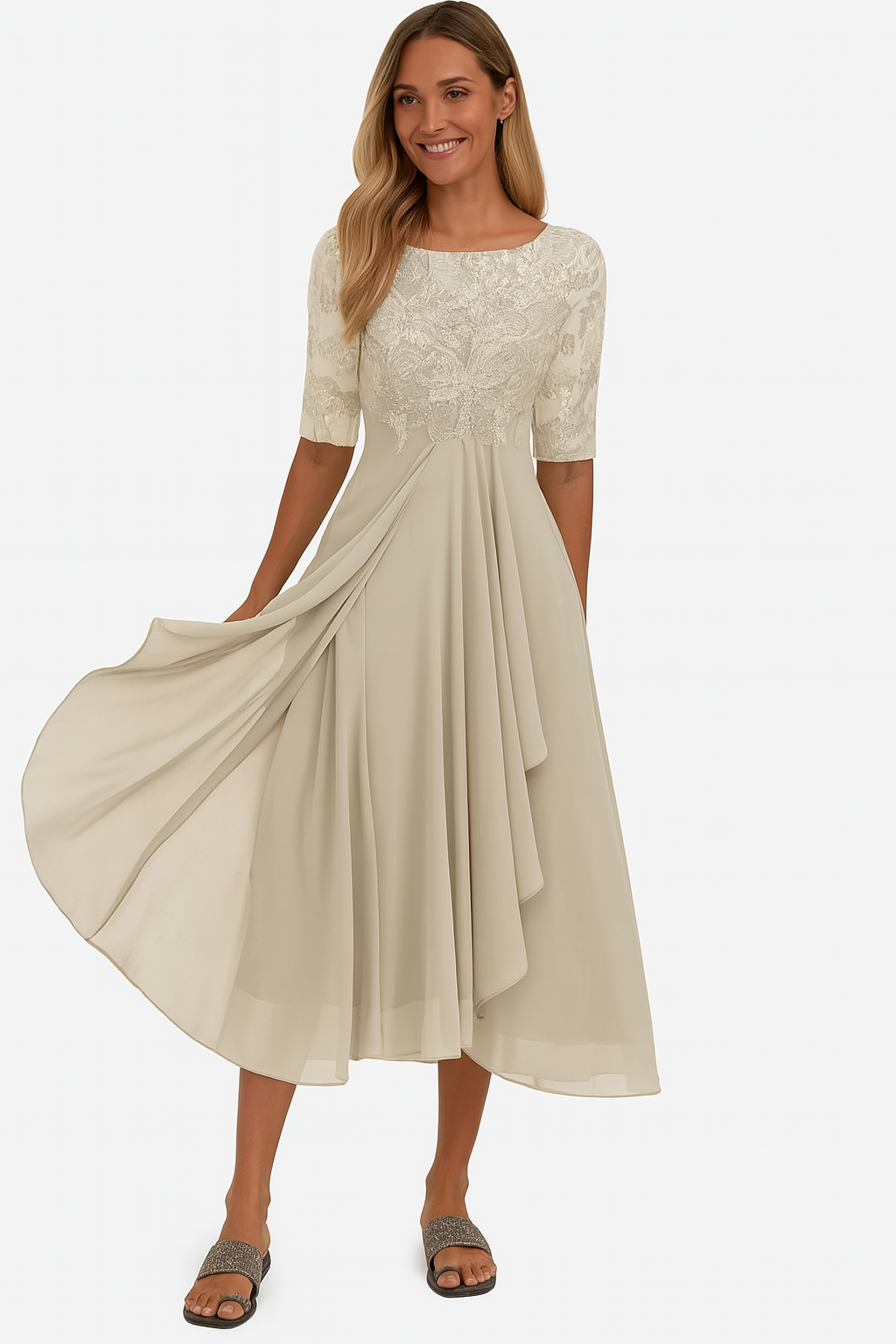 Beth - Women's Summer A Linie Midi Dress