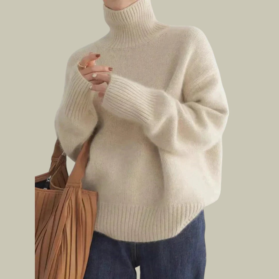 Gillian - Women's Turtleneck Sweater aus Merinowolle