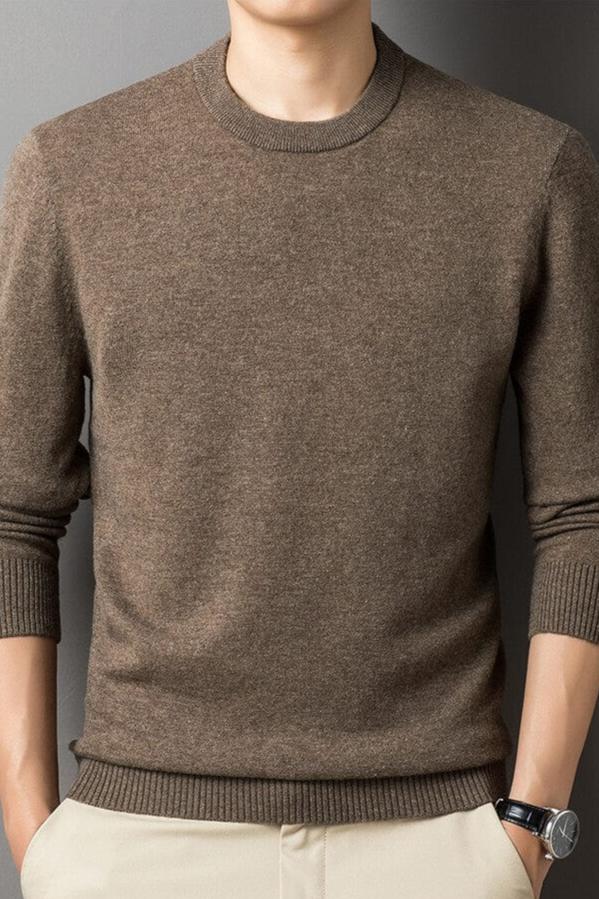 Oscar - Men's Warm Casual Long Sleeve-Sweater